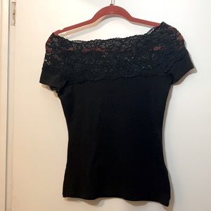 Stretch lace top